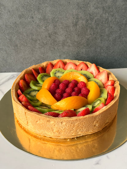 Tarta de frutas de estación